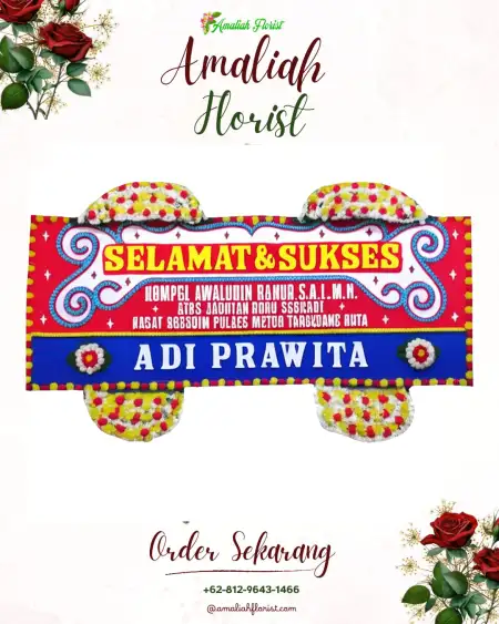Papan Bunga Ucapan Selamat Dente Makmur